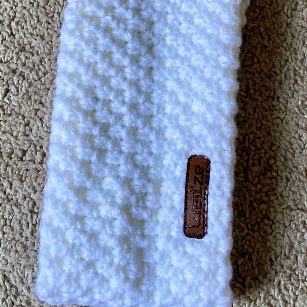 Decathlon White Fleece Headband